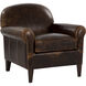 Bastoni Chocolate Leather Lounge Chair